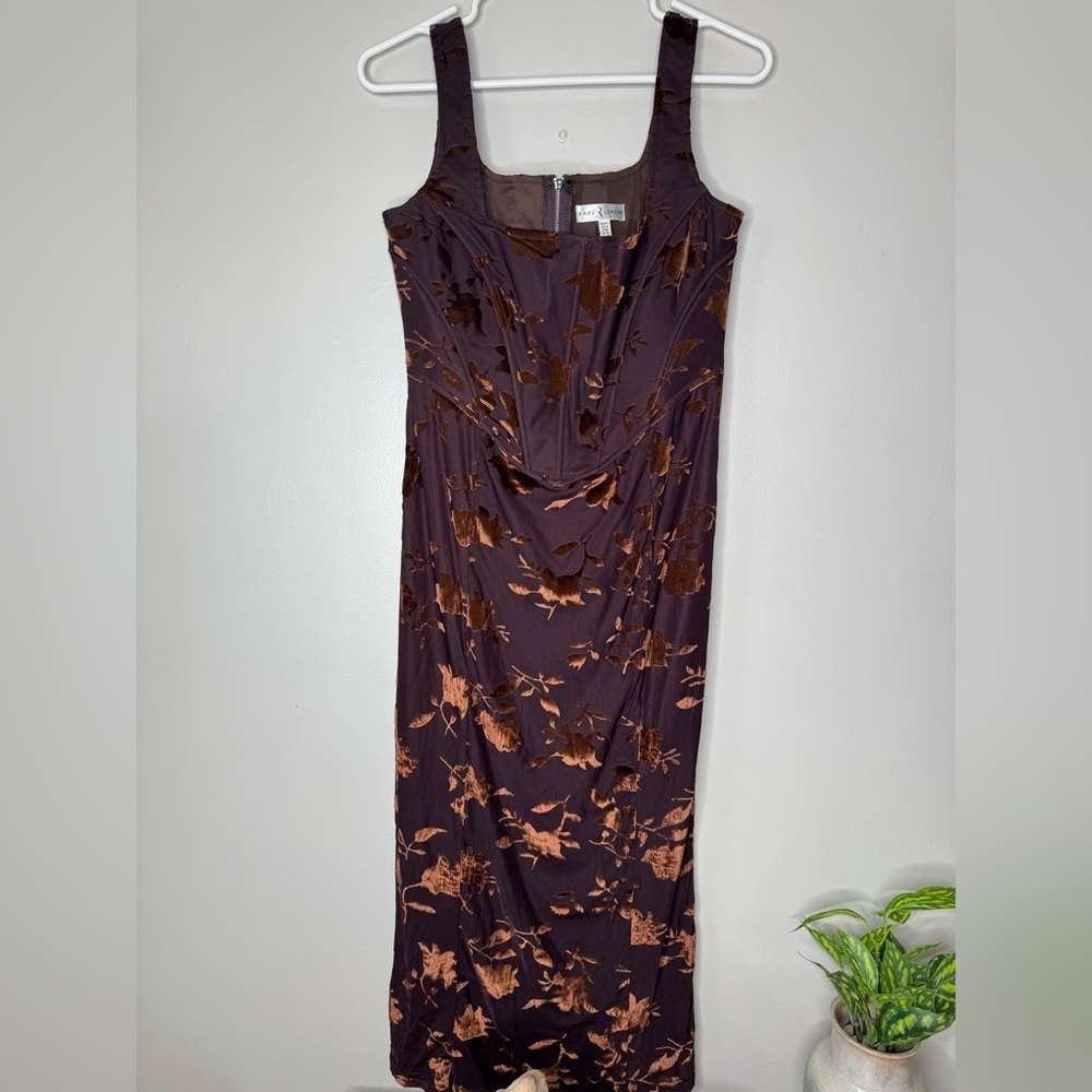 Rare London Chocolate Floral Dress